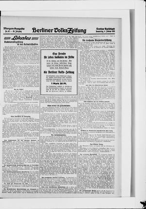 Berliner Volkszeitung on Feb 4, 1915