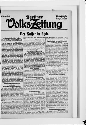 Berliner Volkszeitung vom 16.02.1915