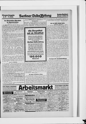 Berliner Volkszeitung on Feb 24, 1915