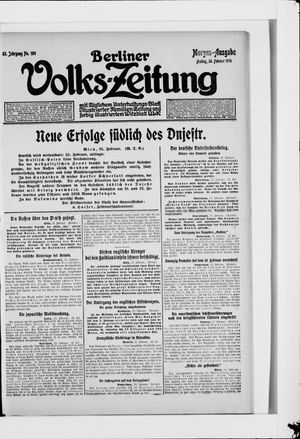 Berliner Volkszeitung on Feb 26, 1915