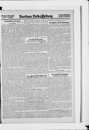 Berliner Volkszeitung vom 27.02.1915