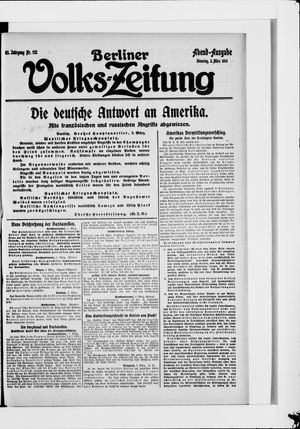 Berliner Volkszeitung on Mar 2, 1915