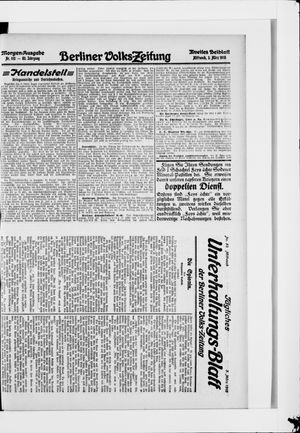 Berliner Volkszeitung vom 03.03.1915