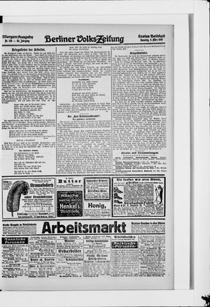 Berliner Volkszeitung vom 09.03.1915