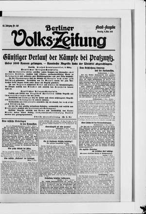 Berliner Volkszeitung on Mar 9, 1915