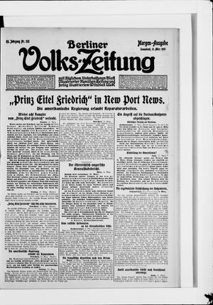 Berliner Volkszeitung vom 13.03.1915