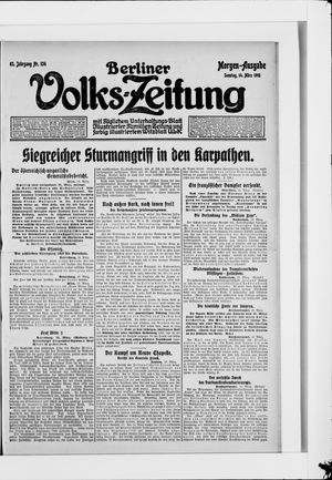 Berliner Volkszeitung vom 14.03.1915
