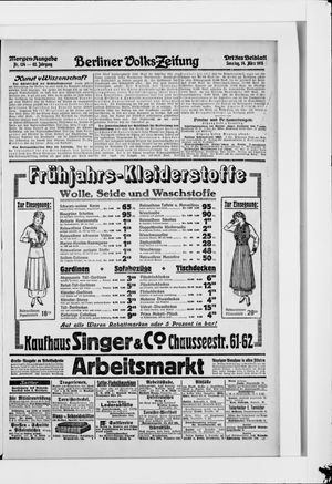 Berliner Volkszeitung vom 14.03.1915