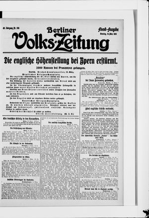 Berliner Volkszeitung vom 16.03.1915