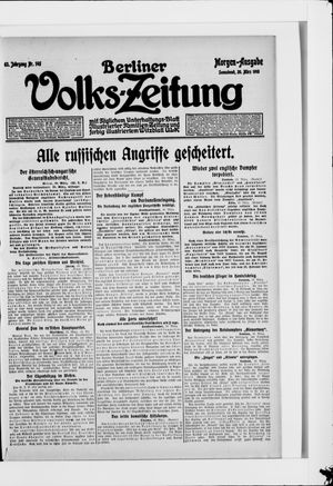 Berliner Volks-Zeitung vom 20.03.1915