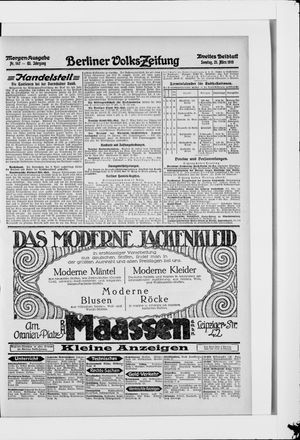 Berliner Volkszeitung vom 21.03.1915
