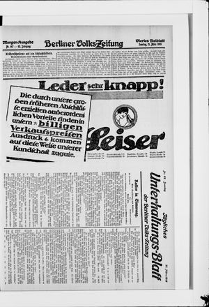 Berliner Volkszeitung vom 21.03.1915