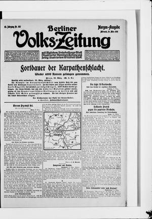 Berliner Volkszeitung vom 24.03.1915
