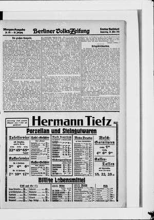 Berliner Volkszeitung vom 25.03.1915