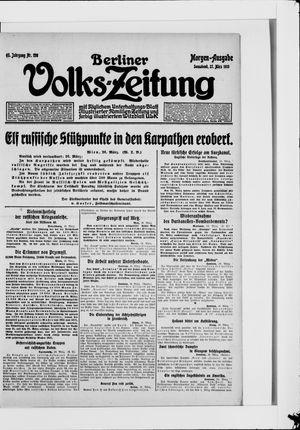 Berliner Volkszeitung on Mar 27, 1915