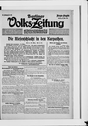 Berliner Volkszeitung on Mar 30, 1915