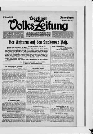 Berliner Volkszeitung vom 31.03.1915