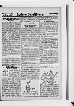 Berliner Volkszeitung on Apr 4, 1915