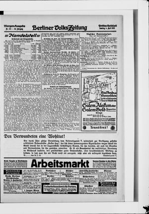 Berliner Volkszeitung vom 04.04.1915