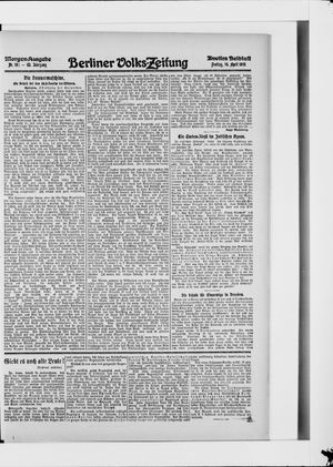 Berliner Volkszeitung on Apr 16, 1915