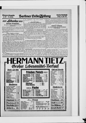 Berliner Volkszeitung on Apr 23, 1915