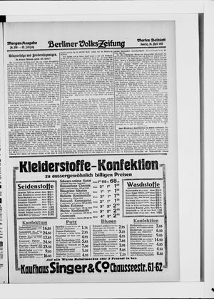 Berliner Volkszeitung vom 25.04.1915