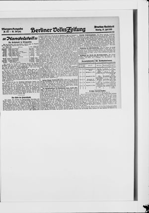 Berliner Volkszeitung vom 27.04.1915