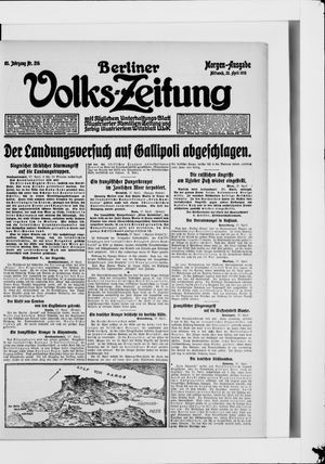 Berliner Volkszeitung vom 28.04.1915