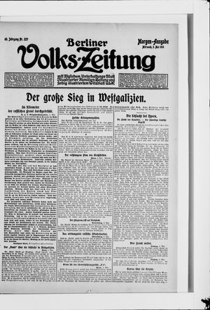 Berliner Volkszeitung vom 05.05.1915