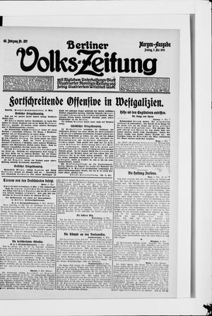 Berliner Volkszeitung vom 07.05.1915