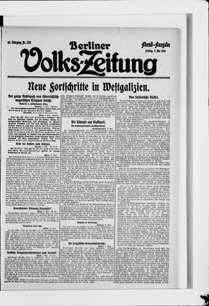 Berliner Volkszeitung vom 07.05.1915