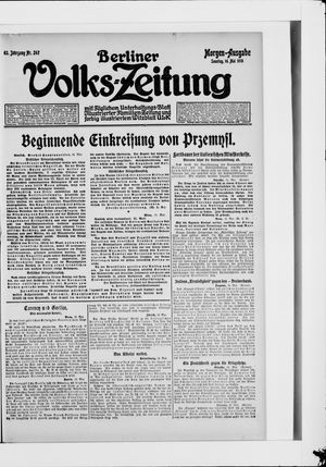 Berliner Volkszeitung vom 16.05.1915