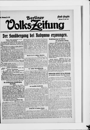 Berliner Volkszeitung vom 26.05.1915