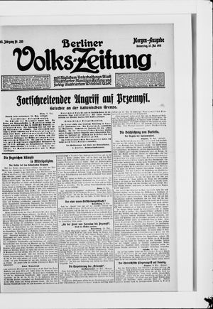 Berliner Volkszeitung vom 27.05.1915