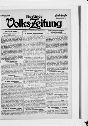 Berliner Volkszeitung vom 29.05.1915
