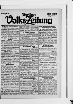 Berliner Volkszeitung vom 04.06.1915