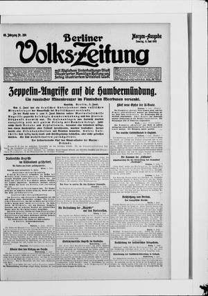 Berliner Volkszeitung vom 06.06.1915