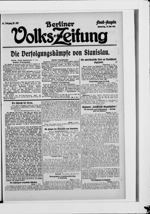 Berliner Volkszeitung vom 10.06.1915