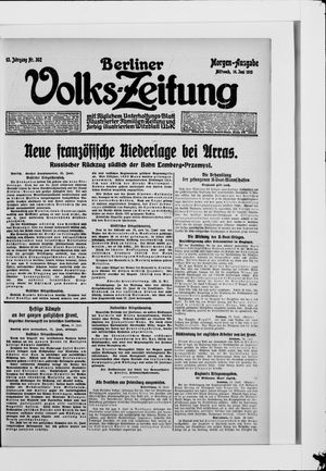 Berliner Volkszeitung vom 16.06.1915