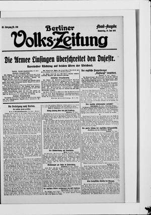 Berliner Volkszeitung vom 24.06.1915