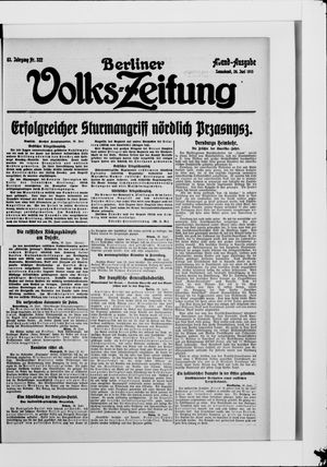 Berliner Volkszeitung vom 26.06.1915