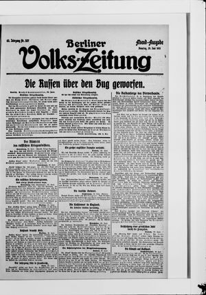 Berliner Volkszeitung vom 29.06.1915