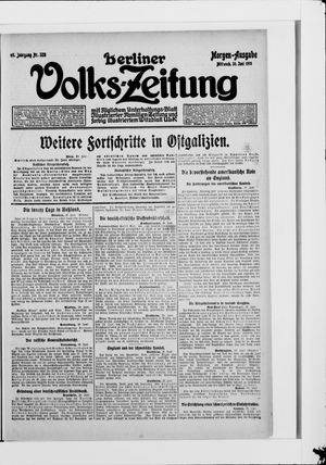 Berliner Volkszeitung vom 30.06.1915