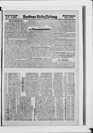 Berliner Volkszeitung vom 02.07.1915
