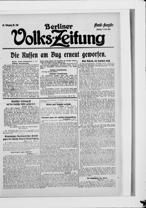 Berliner Volkszeitung vom 05.07.1915