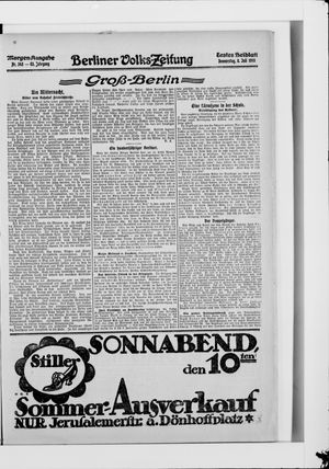 Berliner Volkszeitung vom 08.07.1915