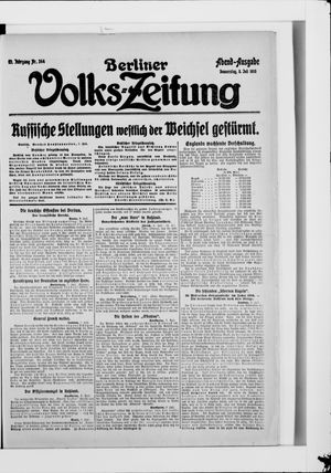 Berliner Volkszeitung vom 08.07.1915