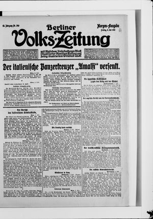 Berliner Volkszeitung vom 09.07.1915