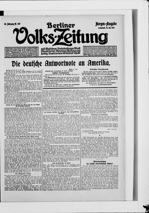 Berliner Volkszeitung vom 10.07.1915