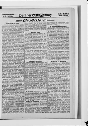 Berliner Volkszeitung vom 13.07.1915